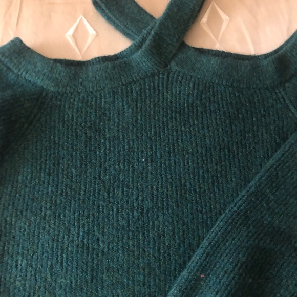 Sam & Jess Sweater Forest green Medium NWT- L/S - Picture 2 of 4